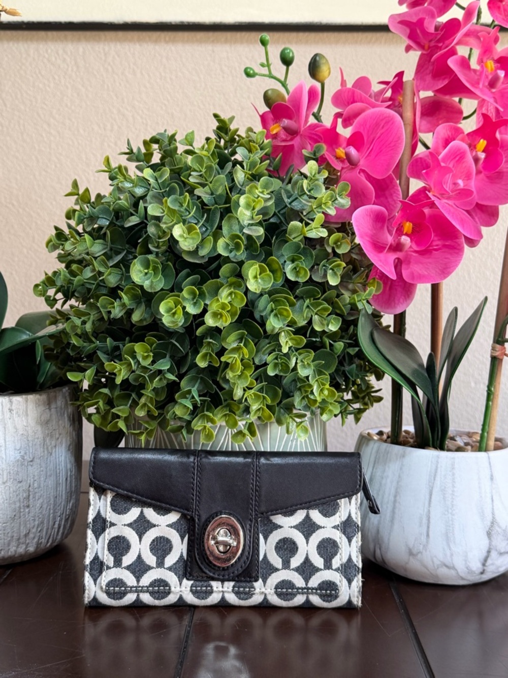 Coach Wallet black/ White